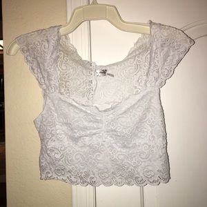 Free people white bralette top